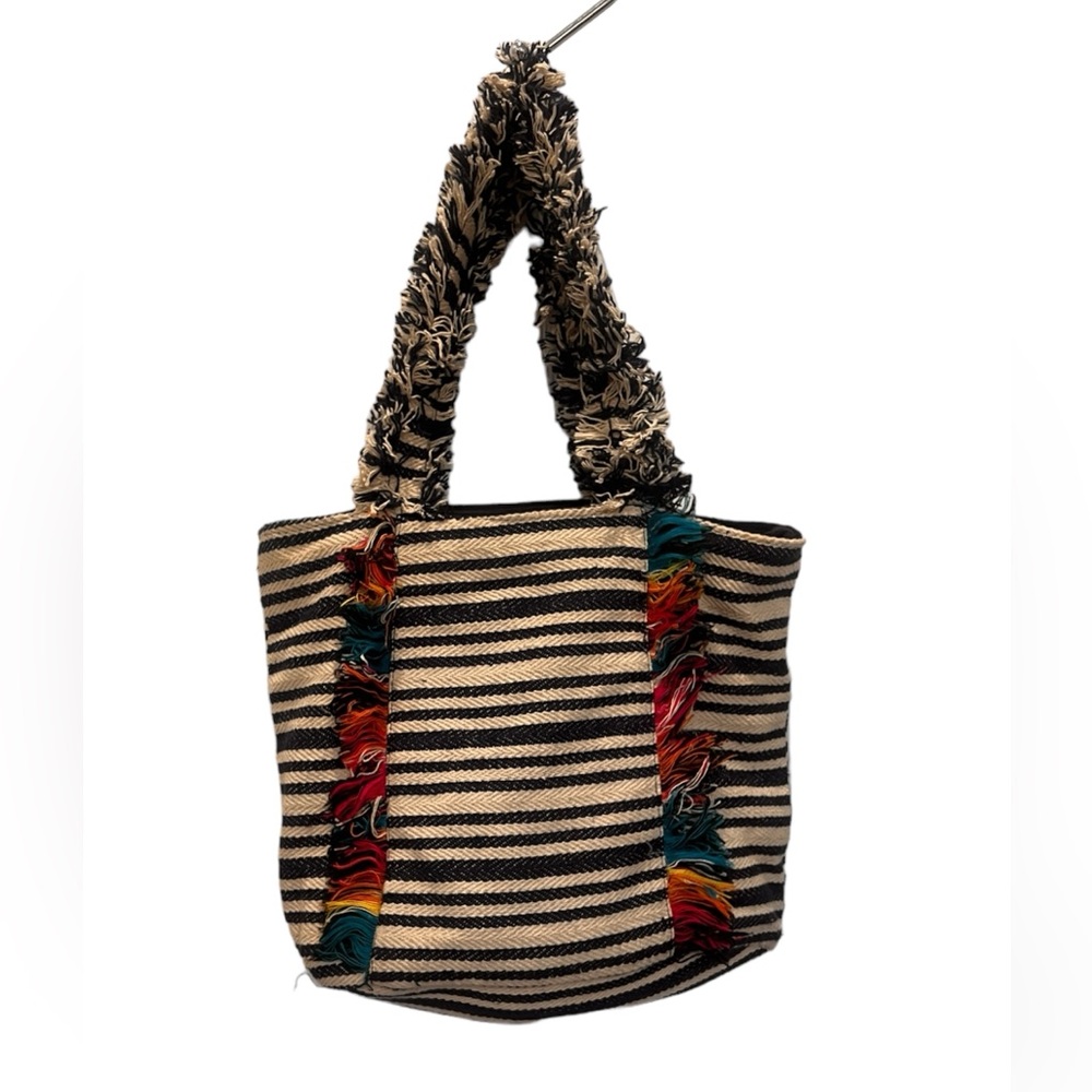 Double handle WOVEN TOTE